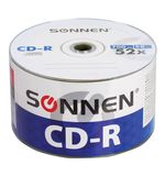 Диски CD-R SONNEN, 700 Mb, 52x, Bulk, 50 шт., 512571