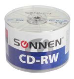 Диски CD-RW SONNEN, 700 Mb, 4-12x, Bulk, 50 шт., 512578
