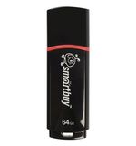 Флэш-диск 64 GB, SMARTBUY Crown, USB 2.0, черный, SB64GBCRW-K