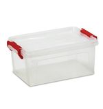 Ящик 25 л, с крышкой на защелках, для хранения, 24х48х32 см, пластиковый, прозрачный, IDEA, М2867