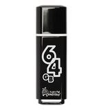 Флэш-диск 64 GB, SMARTBUY Glossy, USB 2.0, черный, SB64GBGS-K