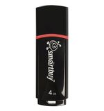 Флэш-диск 4 GB, SMARTBUY Crown, USB 2.0, черный, SB4GBCRW-K
