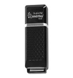 Флэш-диск 16 GB, SMARTBUY Quartz, USB 2.0, черный, SB16GBQZ-K