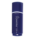 Флэш-диск 128 GB, SMARTBUY Crown, USB 3.0, синий, SB128GBCRW-Bl