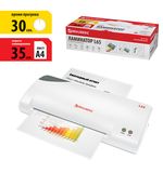 Ламинатор BRAUBERG L65, формат А4, быстрый, горячие валы, толщина пленки (1сторона) 75-125 мкм, 531352