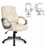 Кресло офисное BRABIX "Eldorado EX-504", экокожа, бежевое, 531167