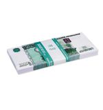 Деньги шуточные "1000 рублей", упаковка с европодвесом, AD0000114