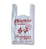 Пакеты "майка", 100 шт., 28+14х50 см, ПНД, "Спасибо за покупку "Роза", 15 мкм