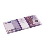 Деньги шуточные "500 евро", упаковка с европодвесом, AD0000064