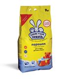 Стиральный порошок для всех типов стирки 9 кг, УШАСТЫЙ НЯНЬ, 01016