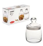 Банки с крышкой "Cesni" для сыпучих продуктов, набор 3 шт., 650 мл, стекло, PASABAHCE, 97424