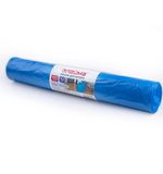 Мешки для мусора 120 л, синие, в рулоне 10 шт., ПВД, 40 мкм, 70х110 см (±5%), особо прочные, ЛАЙМА, 601387
