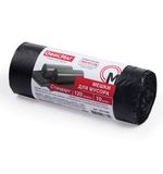 Мешки для мусора 120 л, черные, в рулоне 10 шт., ПНД, 17 мкм, 70х110 см (±5%), стандарт, ОФИСМАГ, 601388