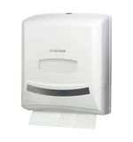 Диспенсер для полотенец ЛАЙМА PROFESSIONAL (Система H3), ZZ (V), белый, ABS-пластик, 601426