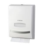 Диспенсер для полотенец ЛАЙМА PROFESSIONAL (Система H2) Interfold, белый, ABS-пластик, 601425