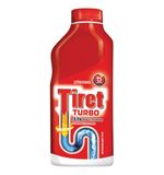 Средство для прочистки канализационных труб 500 мл, TIRET (Тирет) "Turbo", гель, 8147369
