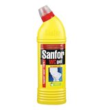 Средство для уборки туалета 1 кг, SANFOR WC gel (Санфор гель) "Лимонный фреш", 1954