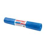 Мешки для мусора 120 л, синие, в рулоне 10 шт., ПВД, 40 мкм, 70х110 см (±5%), особо прочные, ОФИСМАГ, 602929
