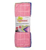 Салфетки для кухни ЛЮБАША "Эконом", набор 6 шт., 40х40 см, микрофибра, фактура "Квадрат", цвет ассорти, 603951