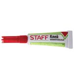 Клей моментальный (суперклей) STAFF, 3 г, на ленте, 604224