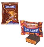 Конфеты шоколадные БАБАЕВСКИЙ "Наслаждение", мягкая карамель с орехами, 250 г, пакет, ББ10589