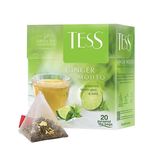Чай TESS (Тесс) "Ginger Mojito", зеленый с ароматом мяты и лайма, 20 пирамидок по 1,8 г, 0788-12