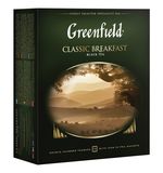 Чай GREENFIELD (Гринфилд) "Classic Breakfast", черный, 100 пакетиков в конвертах по 2 г, 0582