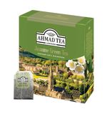 Чай AHMAD (Ахмад) "Jasmine Green Tea", зелёный с жасмином, 100 пакетиков по 2 г, 475-012