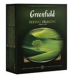 Чай GREENFIELD (Гринфилд) "Flying Dragon", зеленый, 100 пакетиков в конвертах по 2 г, 0585