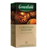 Чай GREENFIELD (Гринфилд) "Christmas Mystery" ("Таинство Рождества"), черный с корицей, 25 пакетиков, по 1,5 г, 0434-10