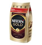 Кофе молотый в растворимом NESCAFE (Нескафе) "Gold", сублимированный, 900 г, мягкая упаковка, 12232003
