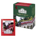 Чай AHMAD (Ахмад) "English Breakfast", черный, 100 пакетиков по 2 г, 600-012
