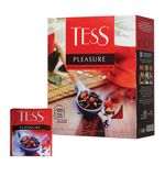 Чай TESS (Тесс) "Pleasure", черный с шиповником и яблоком, 100 пакетиков по 1,5 г, 0919-09