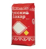 Сахар-песок "Русский", 1 кг, полиэтиленовая упаковка