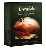 Чай GREENFIELD (Гринфилд) "Golden Ceylon", черный, 100 пакетиков в конвертах по 2 г, 0581