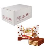 Конфеты шоколадные РОТ ФРОНТ "Коровка", вафельные с шоколадной начинкой, весовые, 2 кг, гофрокороб, РФ17636