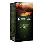 Чай GREENFIELD (Гринфилд) "Golden Ceylon", черный, 25 пакетиков в конвертах по 2 г