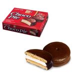 Печенье LOTTE "Choco Pie" ("Чоко Пай"), прослоенное, глазированное, в картонной упаковке, 336 г (12 штук х 28 г)