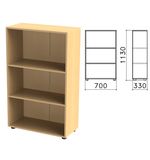 Шкаф (стеллаж) "Канц", 700х330х1130 мм, 2 полки, цвет бук невский, ШК39.10