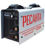 Сварочный аппарат инверторный САИ 220 РЕСАНТА, сварочный ток до 220 А, диаметр электрода до 5 мм, 65/3
