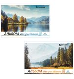 Альбом для рисования, А4, 20 л., обложка картон, BRAUBERG "Природа", 104871
