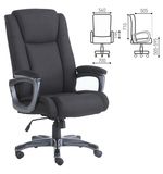 Кресло офисное BRABIX "Solid HD-005", нагрузка до 180 кг, ткань, черное