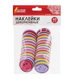 Наклейки из EVA СМАЙЛИКИ, 60 штук, ассорти, ОСТРОВ СОКРОВИЩ, 661468