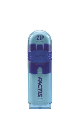 Резинка стирательная FACTIS (Испания) ZIP, пластиковый держатель, 80x10x10 мм, ПВХ, ассорти, PTF1030
