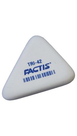 Резинка стирательная FACTIS (Испания) TRI-42, треугольная, 45х35х8мм, мягкая, синтетический каучук, PMFTRI42