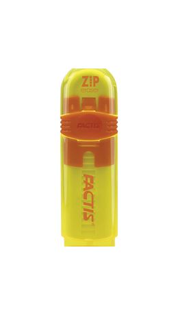 Резинка стирательная FACTIS (Испания) ZIP, пластиковый держатель, 80x10x10 мм, ПВХ, ассорти, PTF1030