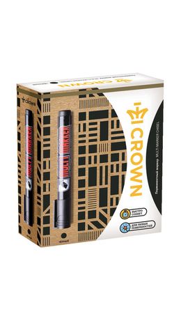 Маркер перманентный (нестираемый) CROWN "Multi Marker", круглый, 3мм, ЧЕРНЫЙ, CPM-800