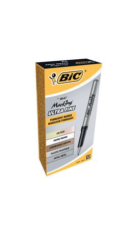 Маркер для CD/DVD BIC "Marking Ultra Fine", тонкий наконечник 0,7 мм, черный, 8290801