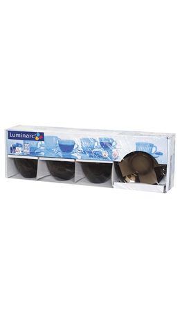 Набор чайный на 6 персон, 6 чашек объемом 220мл и 6 блюдец, Simply Eclipse, LUMINARC, J1261