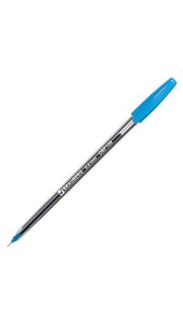 Ручка шариковая масляная BRAUBERG Ice, СИНЯЯ, детали ассорти, узел 0,6мм, линия 0,3мм, 142935, OBP108
